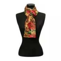 Christmas Poly-Satin Print Scarves