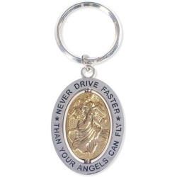 "Never Drive Faster" Key Chain